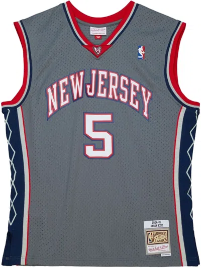 Mitchell & Ness Nba Alternate "nets 2004 Jason Kidd" Jersey In Grey