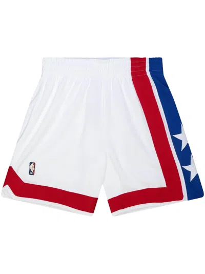 Mitchell & Ness Nba Alternate Track Shorts In White