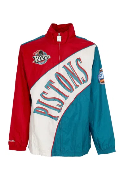 Mitchell & Ness Nba Arched Retro Lined Windbreaker Detpis Multi/white Men's Windbreaker Jacket