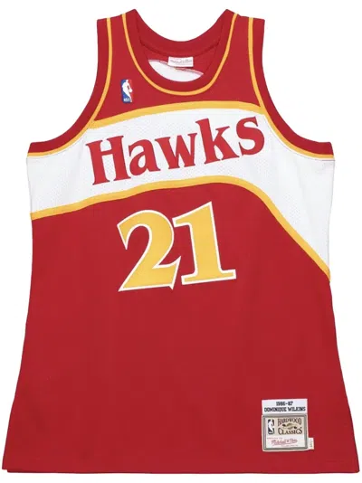 MITCHELL & NESS "NBA ATLANTA HAWKS 1987 DOMINIQUE WILKINS" AUTHENTIC JERSEY VEST TOP