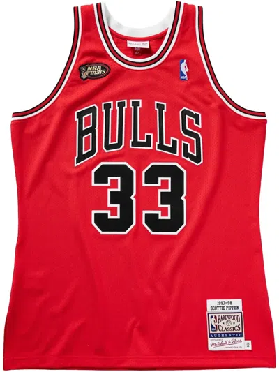 Mitchell & Ness Nba Authentic "bulls 1997 Scottie Pippen" Jersey In Red