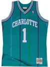Mitchell & Ness Nba Authentic "hornets 1992 Muggsy Bogues" Jersey In Green
