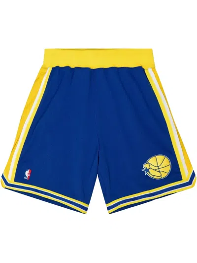 Mitchell & Ness Nba Authentic Warriors 95 "warriors" Shorts In Blue