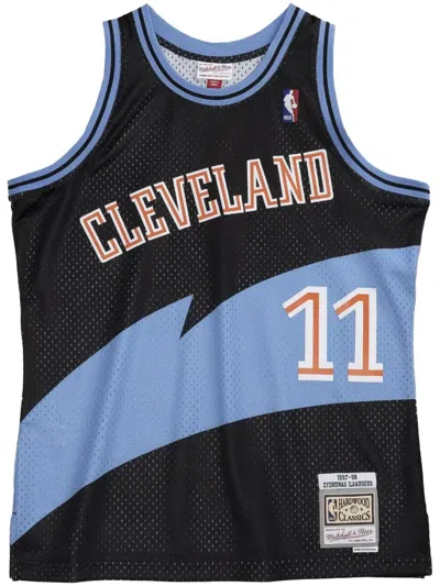 Mitchell & Ness "nba Cavaliers 97 Zydrunas Ilgauskas" Swingman Jersey Waistcoat Top In Blue