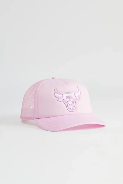 Mitchell & Ness Nba Chicago Bulls Pastel Trucker Hat In Pink, Men's At Urban Outfitters