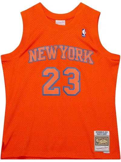 Mitchell & Ness Nba "christmas Day Knicks 2012 Marcus Camby" Jersey In Orange