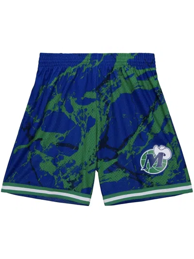 Mitchell & Ness "nba Dallas Mavericks 1998" Basketball Shorts In Blue