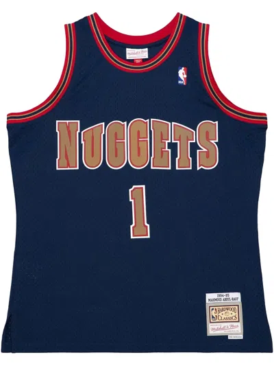Mitchell & Ness Nba Dark "nuggets 1994 Mahmoud Abdul-rauf" Jersey In Blue