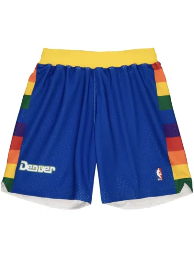 Mitchell & Ness "nba Denver Nuggets 91" Basketball Shorts In Blue