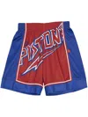 Mitchell & Ness "nba Detroit Pistons" Blown Out Shorts In Blue