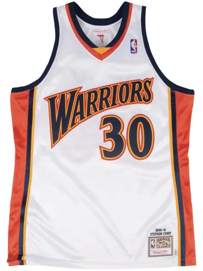 Mitchell & Ness "nba Golden State Warriors 09 Stephen Curry" Authentic Jersey In White