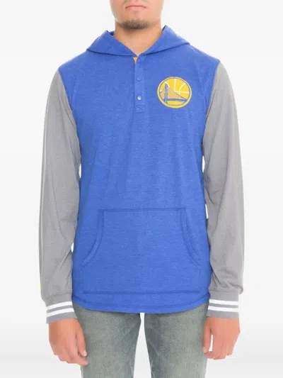 Mitchell & Ness Nba Golden State Warriors Mid-season Hoodie In Blue