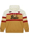 Mitchell & Ness Nba Head Coach Bulls "tan/cream" Hoodie In Neutrals