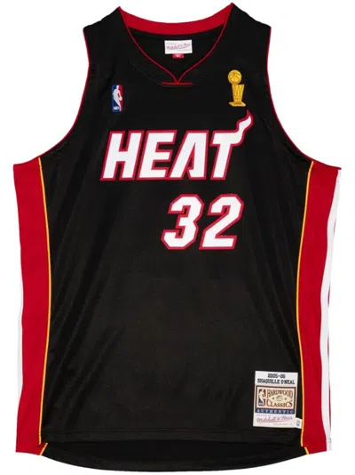 Mitchell & Ness "nba Heat 05-06 Shaquille O'neal" Basketball Jersey In Black