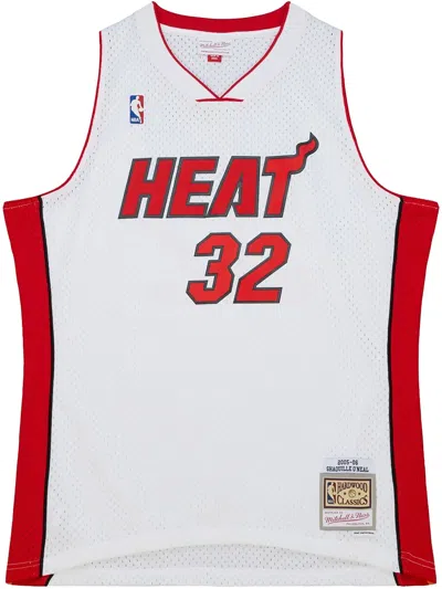 Mitchell & Ness Nba "heat 2005 Shaquille O'neal" Jersey In White