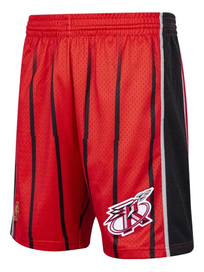 Mitchell & Ness Nba Houston Rockets 1996 Reload Swingman Shorts In Red