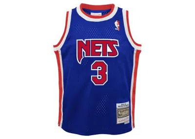 Pre-owned Mitchell & Ness Nba Kids Nets Petrovic Drazen 199293 Swingman Road Jersey In Royal