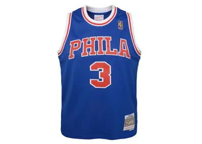 Pre-owned Mitchell & Ness Nba Kids Philadelphia 76ers Allen Iverson 199697 Swingman Alternate Jersey In Blue