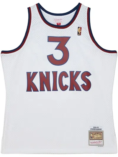 Mitchell & Ness Nba "knicks 2004 Stephon Marbury" Jersey In White