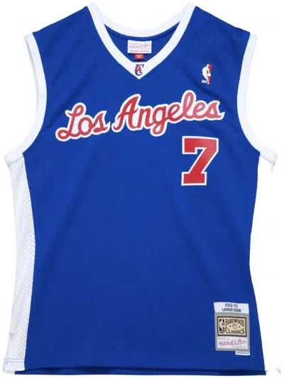 Mitchell & Ness "nba La Clippers 2002 Lamar Odom" Basketball Jersey In Blue