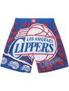 Mitchell & Ness Men's Royal La Clippers Jumbotron 2.0 Sublimated Shorts In Blue