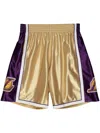 Mitchell & Ness "nba La Lakers 2009" 75th Swingman Shorts In Gold