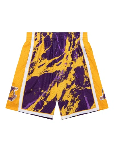 Mitchell & Ness Nba La Lakers 2009 Team Marble Swingman Shorts