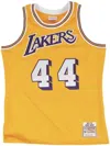 Mitchell & Ness "nba La Lakers 71 Jerry West" Authentic Jersey Vest Top In Yellow