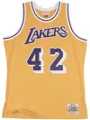 Mitchell & Ness "nba La Lakers 84-85 James Worthy" Swingman Jersey Vest Top In Yellow