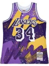 Mitchell & Ness "nba La Lakers 96 Shaquille O'neal" Hyper Hoops Swingman Jersey Vest Top In Purple