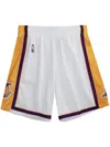 Mitchell & Ness Men's Los Angeles Lakers Swingman Shorts In 白色