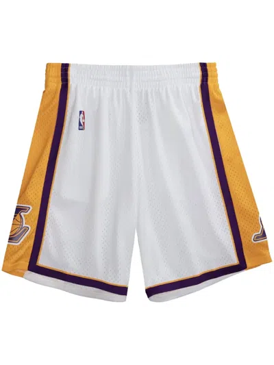Mitchell & Ness Men's Los Angeles Lakers Swingman Shorts In White