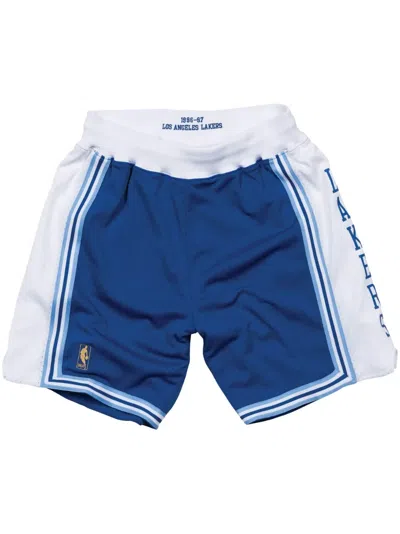 Mitchell & Ness "nba Los Angeles Lakers Alternate 1996-97" Authentic Shorts In Blue