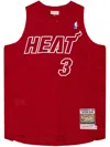 Mitchell & Ness "nba Miami Heat 2012 Dwyane Wade" Christmas Day Jersey In Red