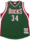 Mitchell & Ness "nba Milwaukee Bucks 2013 Giannis Antetokounmpo" Basketball Jersey In Green