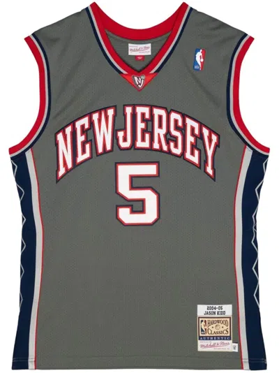 Mitchell & Ness "nba New Jersey Nets 2004 Jason Kidd" Alt Jersey In Grey