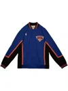 Mitchell & Ness "nba Ny Knicks 96" Authentic Warm-up Jacket In Blue