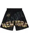 Mitchell & Ness "nba Ny Knicks" Big Face 4.0 Shorts In Black