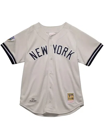 Mitchell & Ness "nba Ny Yankees 1998 Derek Jeter" Authentic Jersey In Grey