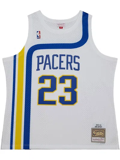 Mitchell & Ness Nba "pacers 2003 Ron Artest" Jersey In White