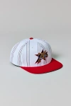 Mitchell & Ness Nba Philadelphia 76ers Triplin Snapback Hat In White, Men's At Urban Outfitters