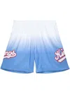 Mitchell & Ness "nba Sacramento Kings 1985" Fadeaway Swingman Shorts In Blue