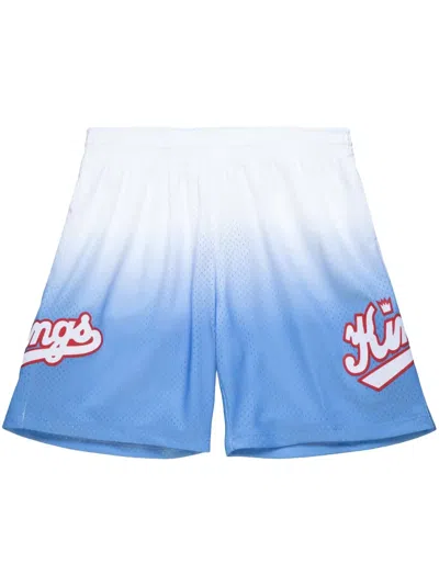 Mitchell & Ness "nba Sacramento Kings 1985" Fadeaway Swingman Shorts In Blue