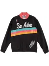 Mitchell & Ness "nba San Antonio Spurs 94-95" Warm-up Jacket In Black