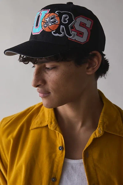 Mitchell & Ness Nba San Antonio Spurs Hyper Type Logo Hat In Black, Men's At Urban Outfitters