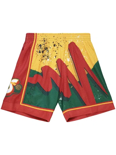 Mitchell & Ness "nba Seattle Supersonics 1995" Hyper Hoops Swingman Shorts In Green