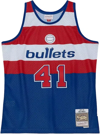 Mitchell & Ness Nba Swingman "bullets 1997 Wes Unseld" Jersey In Blue