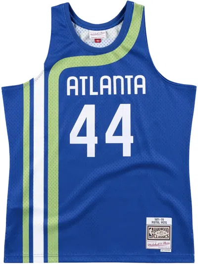 Mitchell & Ness Nba Swingman "hawks 1971 Pete Maravich" Jersey In Blue