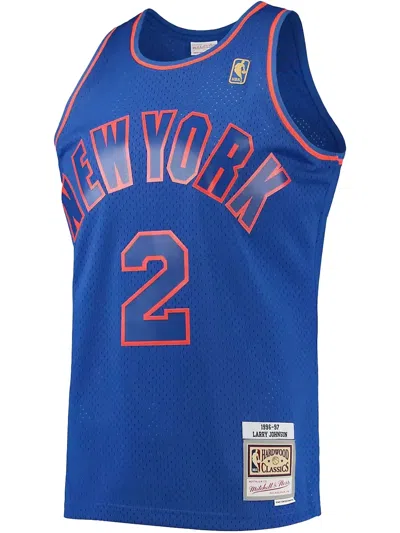 Mitchell & Ness Nba Swingman "knicks 1996 Larry Johnson" Jersey In Blue