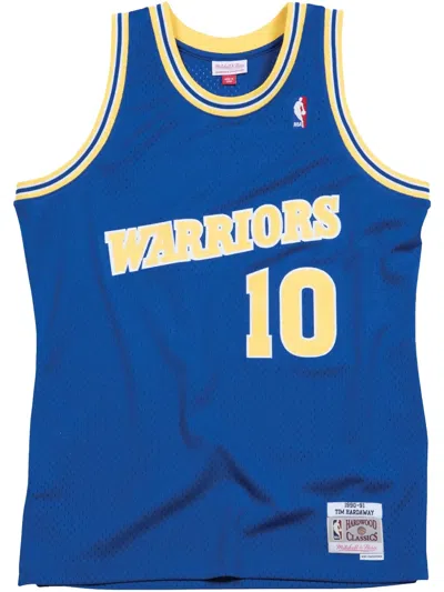Mitchell & Ness Nba Swingman "warriors 1990 Tim Hardaway" Jersey In Blue